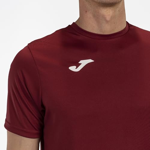 Miniatura 5 de Joma Camiseta Deportiva Manga Corta Hombre, Ligera Y Transpirable Para Todo Tipo De Deporte, Combi , Xl, Burdeos