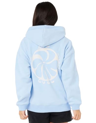 Rip Curl 2025 Womens Shore Break Heritage Hood 0AKWFL - Light Blue Womens Size - L