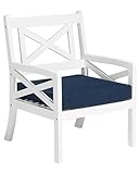 Fauteuil de jardin confortable de style bord de mer