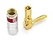 Sewell Silverback Right Angle Banana Plugs, 12 Pairs Quick Connect Gold Plated Speaker Plugs 90 Degree