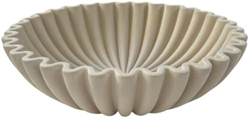 OAKOA Concrete Decorative Bowl - Organic Modern Home Decor Bowl -...