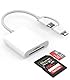 SD-Kartenleser für iPhone/iPad/Kamera, SD Card Reader for iPhone, SD Kartenleser USB C, SD Card Reader USB C, Micro Kartenleser, USB C Kartenleser, Typ C Kartenleser, Speicherkartenleser-Plug and Play