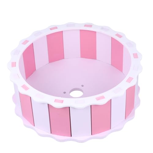 Generic ハムスター回し車 木製 ピンク ? 小型ペット用ランニングおもちゃ 安全設計で簡単清掃