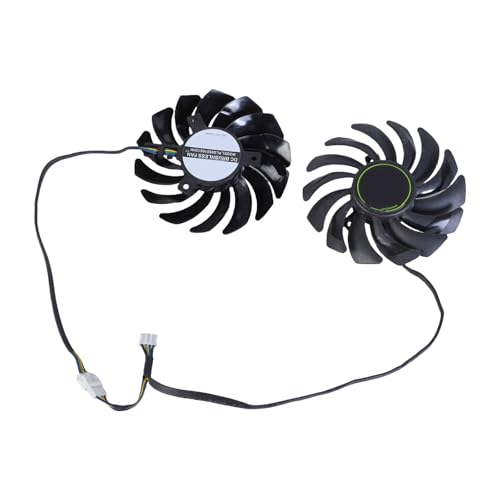 Yjcnelcr 1Pair 85MM 4PIN PLD09210B12HH Cooling Fan Replacement for GTX1660S Graphics Card Cooling Fan Management