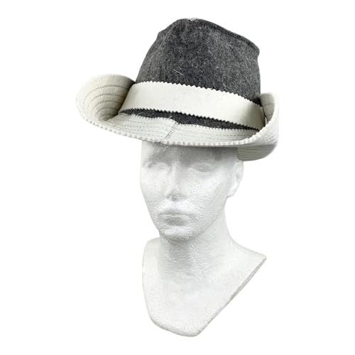 Chapeau en feutre pour sauna isolant et thermorégulateur style cowboy - 4
