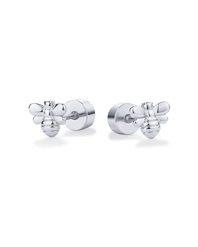 Image of PAVOI 14K Gold Plated Dainty Flat Back Earrings for Women, Piercing Studs | Hypoallergenic Stud Earrings with 925 Sterling Silver Posts, Motif Flatback Screw Back Helix Cartilage