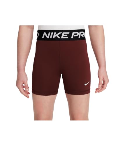 Image of Nike, Girls, Pro Shorts (Little Kid /Big Kid), Mystic Dates /White, Large, Big Kid
