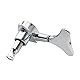 Musiclily Basic 4-in-line Geschlossene Bass Mechaniken Tuners Tuning Pegs Machine Heads Set für 4-Saiter E-Bass, Chrom