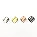 100 set 12 mm Bra Clip Costumi da bagno reggiseno chiusura frontale in metallo con 4 colori-Gun metal