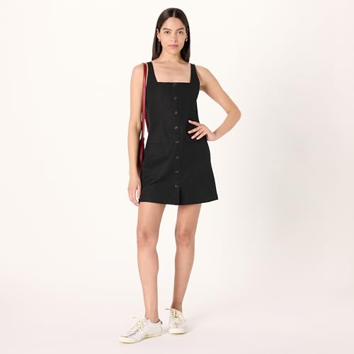 Image of The Drop Womens Amira Button Down Linen Mini Dress