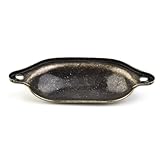 Poignée à tirer : forme incurvée ergonomique qui s'adapte confortablement aux doigts pour une ouverture fluide du tiroir — L'empreinte compacte de 98 × 33 mm convient aux façades étroites et aux petits tiroirs