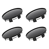 Suleto 4 PCS Wheel Center Caps Outer 69mm 2.72' Inner 64mm 2.52' Compatible with Honda Accord Civic CRV Pilot Rim Hub Caps Rims, Universal Wheel Center Hubcaps Snap-in Rim Center Cover, 4Pack Black
