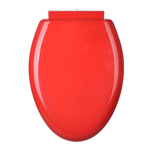 Abattant WC orange en V de 44-47 cm à fermeture lente en plastique PP robuste