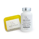 Body Studio Cosmeceuticals Glutathione Pills with Vitamin C Skin Lightening Bar Soap- Best Antioxida