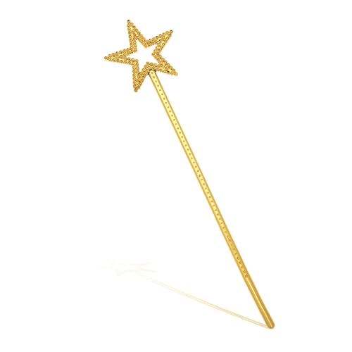 ZEYIYER Zauberstab Kinder Glitzer, Gold Feenstab Stern Zauberstabe für Mädchen, Angel Fairy Zauberstäbe Prinzessin Stab für Stern Fee Zauberstab zum Kostüm Requisiten Cosplay Dekoration