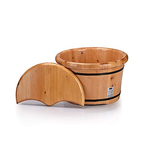Katzowen Baño de Pies de Madera 26cm Spa para Pedicure miniatura 2