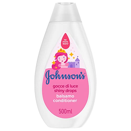 Johnson's Baby Gocce di Luce Balsamo Bambini con Proteine della Seta e Olio di Argan, Balsamo delicato con formula Non...