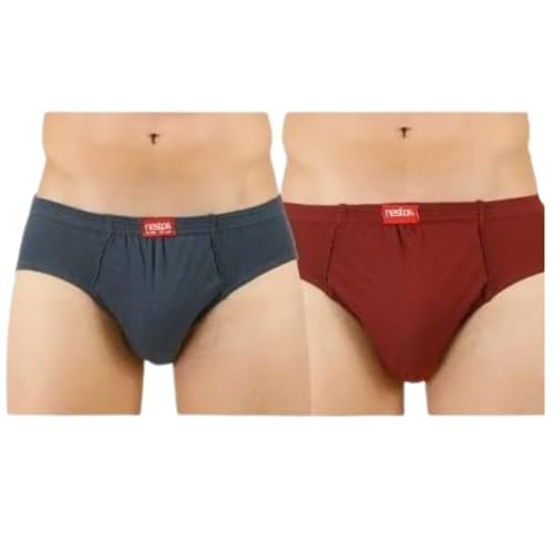 Image of LILSLIM Men's Cotton Briefs Pack of 2 | Soft & Breathable Underwear | Fun Multicolors | Comfort Fit | Inner Elastic Value Combo