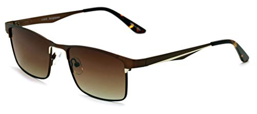 V.W.E. Men Premium Rectangle Stainless Steel Reading Glasses - Large Metal Reader2