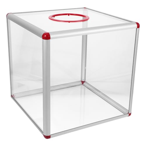 Boîte de tombola acrylique transparente grand format boîte de vote plexiglas