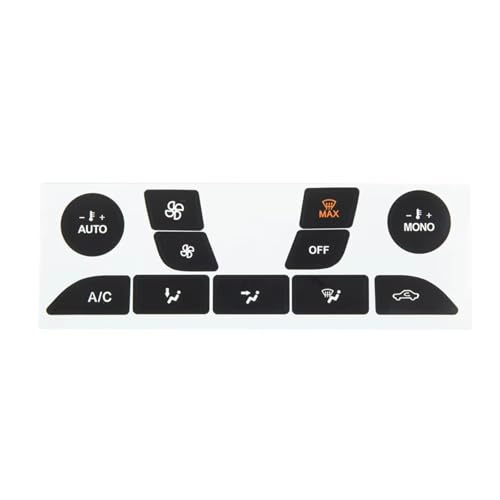 Autocollants bouton Ford Focus climatisation écaillée solution rénovation console