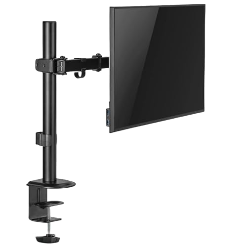 Opiniones de pantallas comprados en linea. 46 Soporte para Monitor Ajustable, Brazo para Monitor Ergonómico Ajustable, Soporte para Monitores para Pantalla de Hasta 32' y Rango de Carga 8KG, Ajuste Horizontal y Vertical...