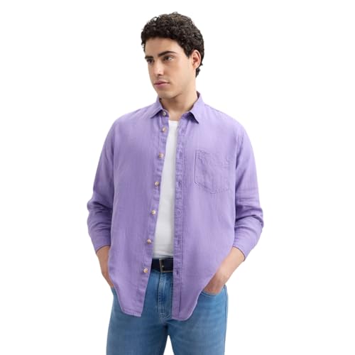 Image of Pepe Jeans Mens Linen Regular Fit Shirt