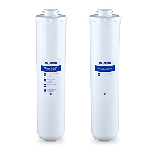 Aquaphor Osmosefilter, Umkehrosmose-Wasserfilter für Osmosegerät, Filtersystem RO-101S SMALL SERVICE (2 Stück, Sedimente + Aktivkohleblock, für RO-203 & RO-101S Morion)