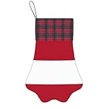 AYYQWE Weihnachtssocke mit georgischer Flagge, Pfotensocke, Hund, Katze, Urlaubszubehör für Weihnachten, Kamin, Geschenk, Dekoration