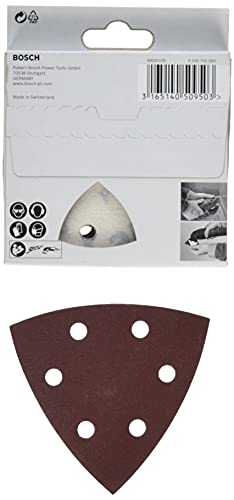 Bosch Jogo Folhas Lixa Delta ; 93Mm G60/80/100/120/180