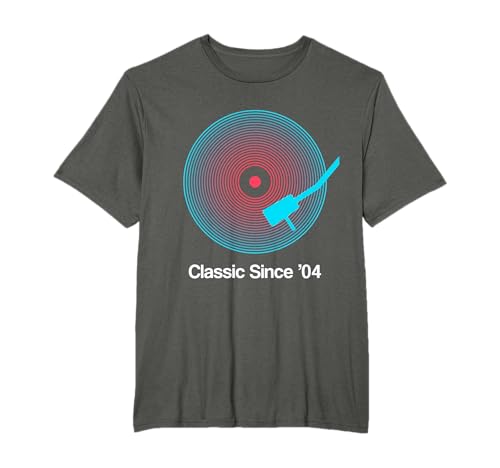 Classic Since '04 Vinyl - 21st Birthday Gift Idea for Men T-Shirt