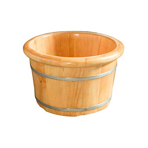 Masajeador spa de pies grande de madera con tapa 25cm miniatura 1