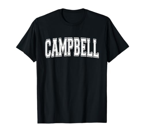 CAMPBELL CA CALIFORNIA USA Vintage Sport Stile Varsity Maglietta