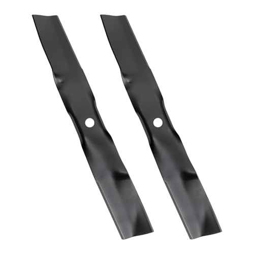 Belleone UC22008 Mower Blade Compatible with John Dee re 42 Mower Deck Fit for John Dee reZ315E Z320M Z320R Z335E Z335M Z345M Z345R X330 X350 X354 X370 Replace M170642 2 Pack