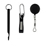 Aventik CNC Machined Nail Knotter Tool, Easy Knot Tying Tool One of The Best Fishing Accessory (Black)