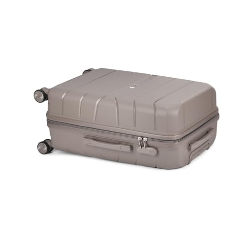Image of VIP Pristine Hardsided 8 Wheel Polypropylene (PP) Spinner Suitcase With Large Expander,Combination Lock And 5 Years International Warranty (Brown, (Cabin+Medium+Large)), 60 Cm