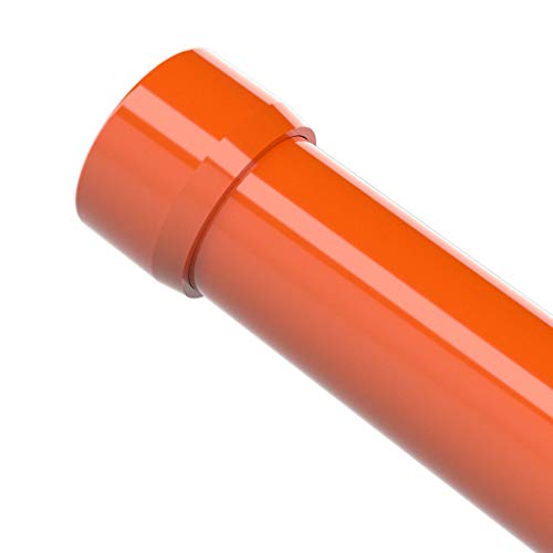 Formufit F034Eec-Or-10 Pvc External End Cap, Furniture Grade, 3/4" Size, Orange (Pack Of 10) #TOP4