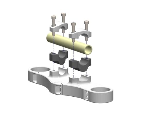 Guidon riser pour MT10 adaptateur d'extension robuste usiné CNC 2016-2022