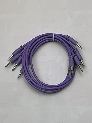 Câbles Eurorack spaghetti Luigis violets 45 cm pour éliminer l'encombrement des patchs