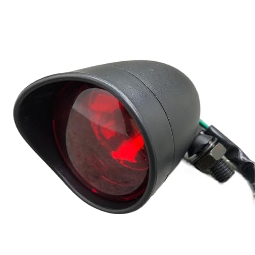 Phare moto en aluminium chromé noir feu stop arrière haut de gamme pour cruiser