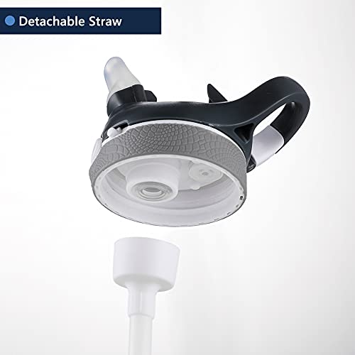 Dearart 32Oz Light Blue Water Bottles With Straw, Summer Clear Water Bottle Bpa Free Leakproof Has Handle Easy Carried, Suit Sports School Gym Office Walk Work Etc. #TOP1