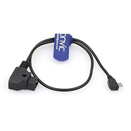 Cable D-tap a micro USB ángulo recto 90 grados para motor Tilta Nucleus Nano 2
