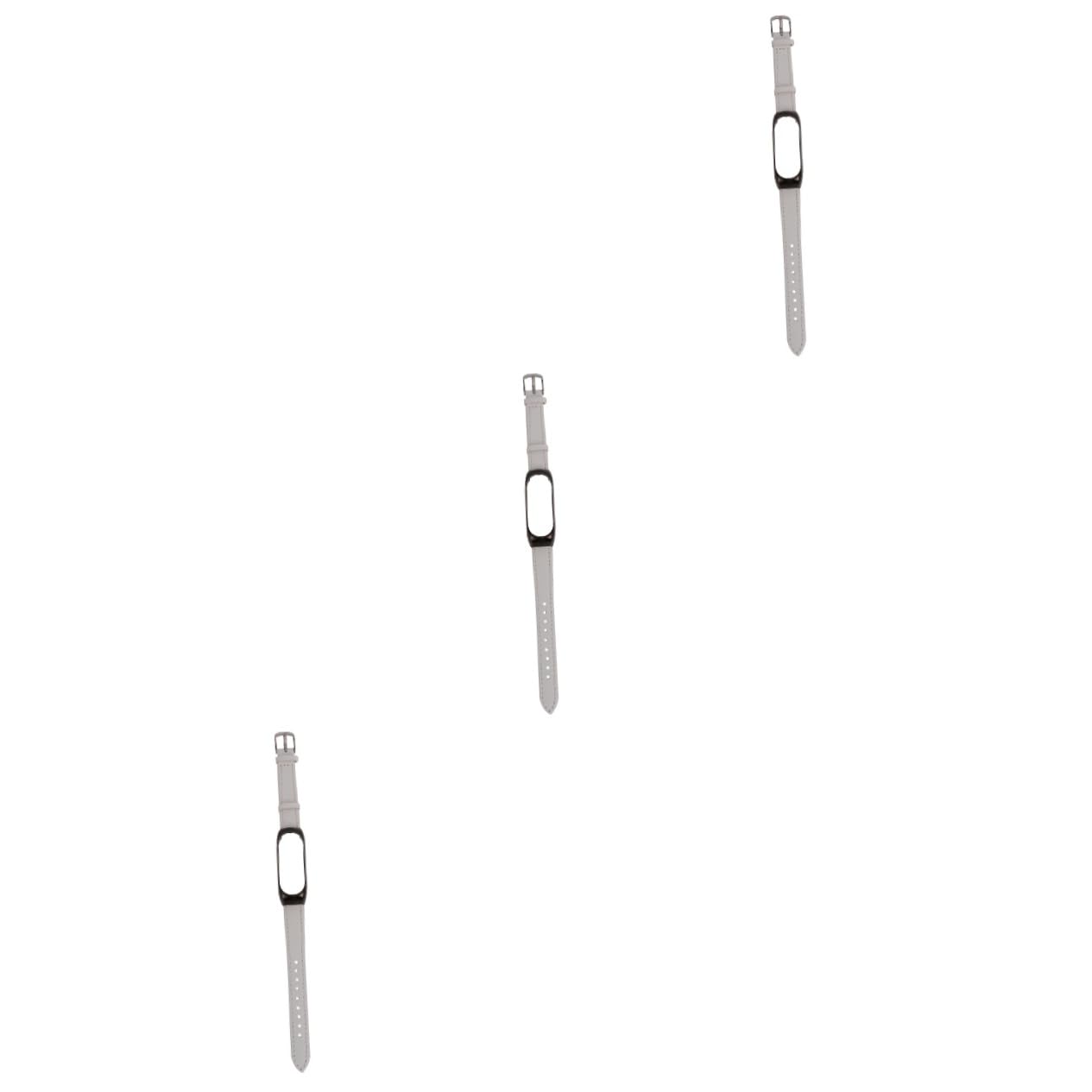 Hemobllo 3piezas Correa Vacuno Para Band Pulsera y Resistente Diseño Ergonómico Compatible Color Carcasa