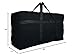DoYiKe Extra Large Canvas Storage Duffle Bag with Zippers and Handles, Black Big Foldable Duffle Bag for Travel -130L