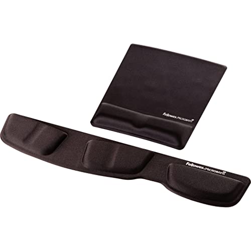 Fellowes Mouse Pad/Wrist Support With Mircoban Protection, Black (9181201) #TOP7