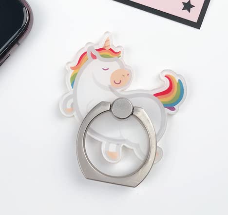 KolorFish Funky Mobile Phone Ring Grip Holder Stand 360 Degree Rotation with Finger Ring for All Mobile Phone and Tablet (Universal) Rainbow Unicorn (R630)-image-45