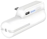 JUBOTY Battery Pack for Meta Quest 2, Fast Charging 5000mAh Lightweight Portable VR Extend Accessories Rechargeable Power Bank with Power Indicator for Extra 3 Hours Playing Time (White, 5000mAh,1PCs)