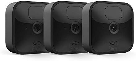 Blink Outdoor (3rd Gen) - wireless, weather-resistant HD security camera, two-year battery life, motion detection, set up in minutes – 3 camera system