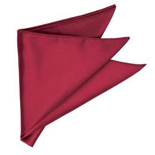 Image of tiemart Solid Color Pocket Squares for Men | For Suits, Perfect for Wedding Parties, 12 x 12 inch / 30 x 30 cm
