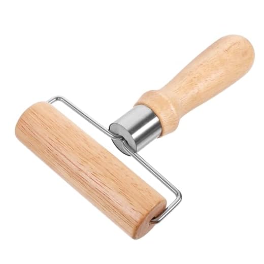 MARMERDO Rodillo Estibador De Pizza Utensilio De Cocina Herramientas De Decoración De Cocina Panadería Fondant Laminadora De Masa Anillos De Máquina De Hacer Tabletas Sola Cabeza Madera